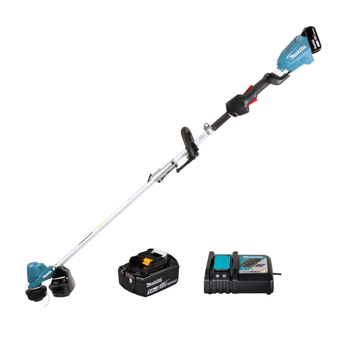 Máy cắt cỏ Makita DUR191L dùng Pin 18V LXT công suất 240W, độ rộng cắt tối đa 300mm, trục có thể tháo rời, tay cầm vòng