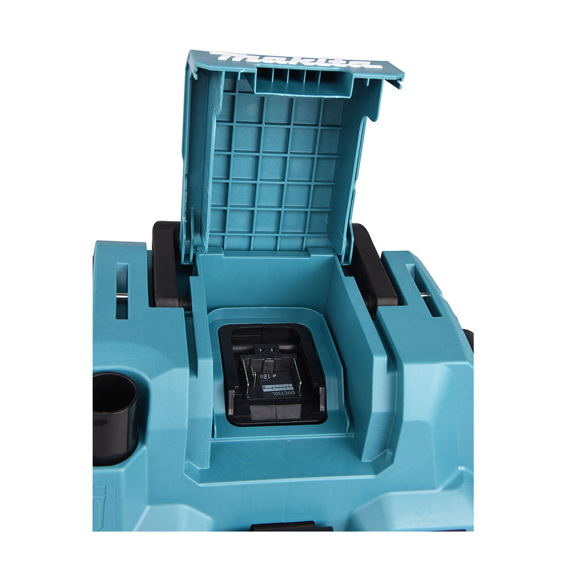Máy hút bụi Makita DVC750L dùng Pin 18V LXT, dung tích 7.5L, lực hút 6.7kPa, bộ lọc HEPA