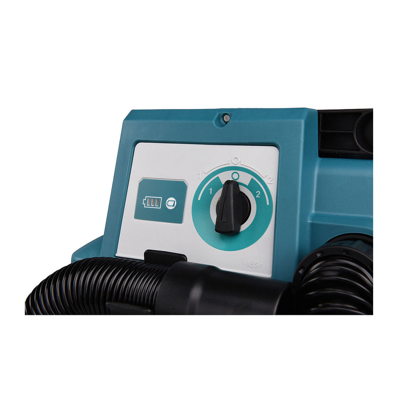 Máy hút bụi Makita DVC750L dùng Pin 18V LXT, dung tích 7.5L, lực hút 6.7kPa, bộ lọc HEPA