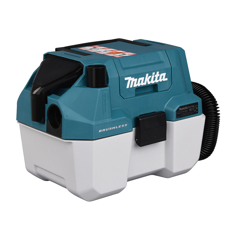 Máy hút bụi Makita DVC750L dùng Pin 18V LXT, dung tích 7.5L, lực hút 6.7kPa, bộ lọc HEPA