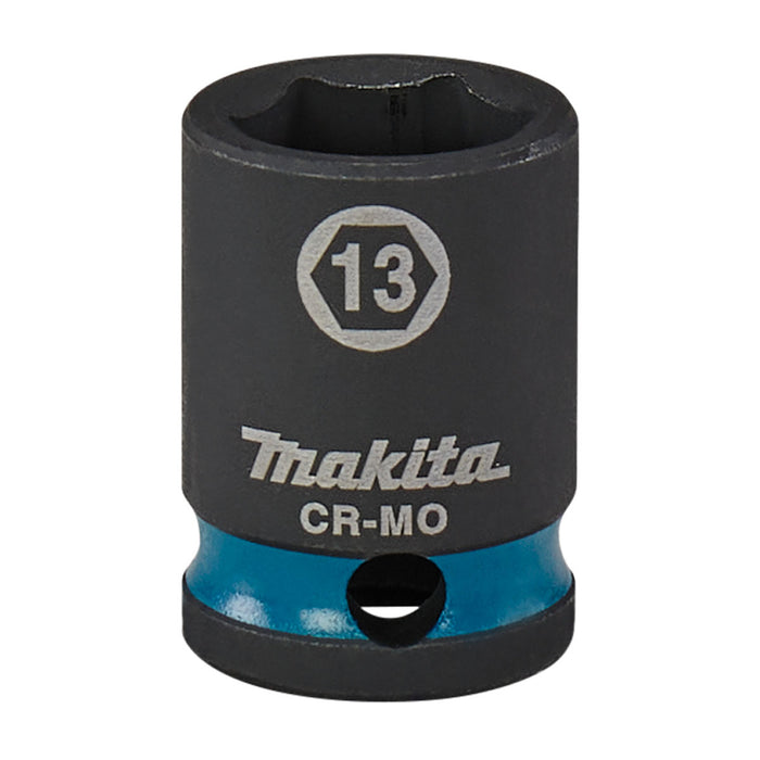 Đầu tuýp cốt 3/8 inch thân ngắn Makita thép Cr-Mo kích thước từ 6mm-22mm, chiều dài 28mm ( Cấp 3 sao )