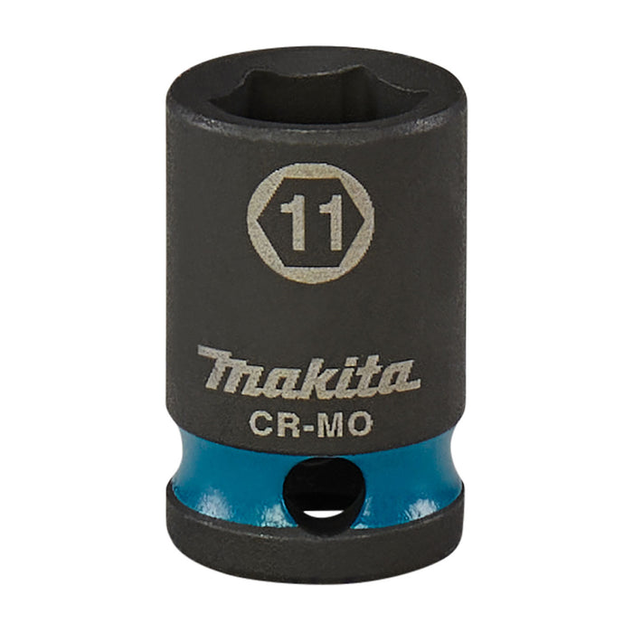 Đầu tuýp cốt 3/8 inch thân ngắn Makita thép Cr-Mo kích thước từ 6mm-22mm, chiều dài 28mm ( Cấp 3 sao )