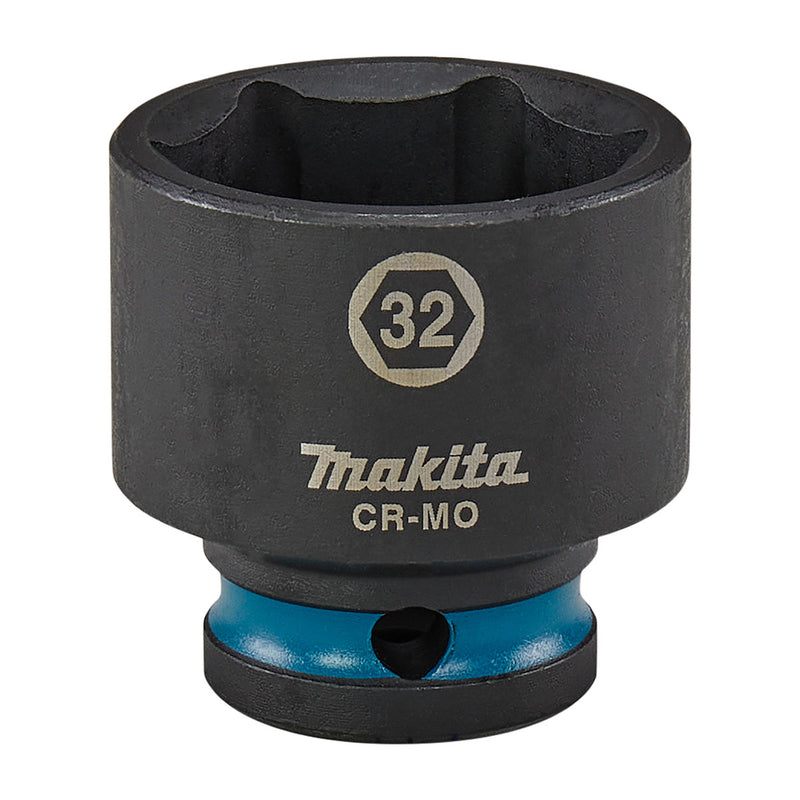 Đầu tuýp cốt 1/2 inch thân ngắn Makita thép Cr-Mo kích thước từ 8mm-32mm, chiều dài 38mm ( Cấp 3 sao )