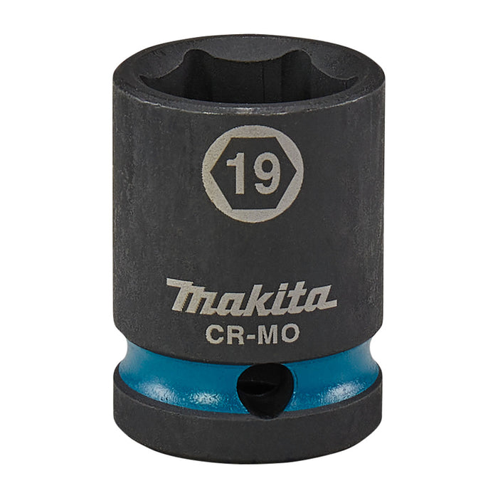 Đầu tuýp cốt 1/2 inch thân ngắn Makita thép Cr-Mo kích thước từ 8mm-32mm, chiều dài 38mm ( Cấp 3 sao )