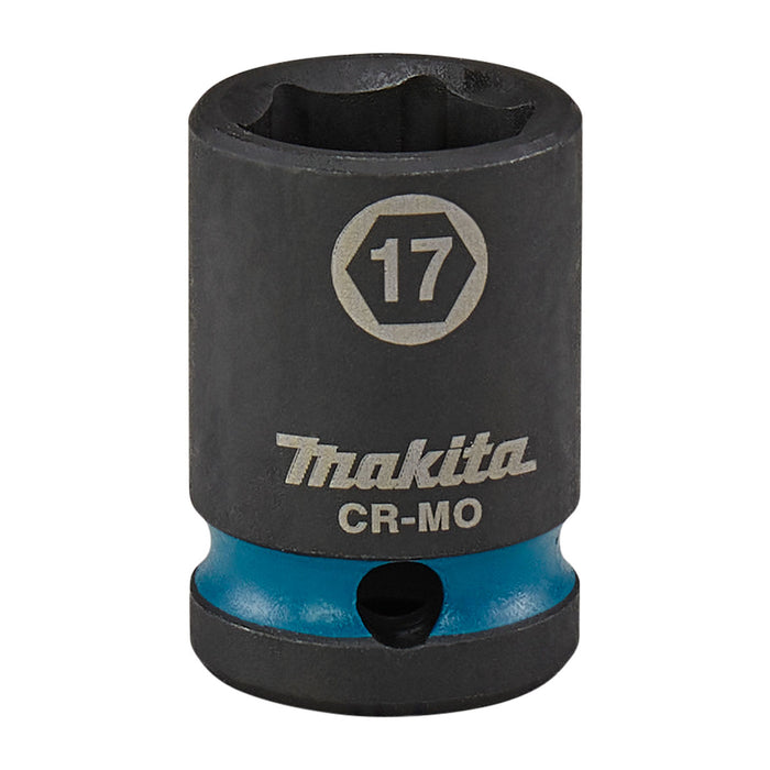 Đầu tuýp cốt 1/2 inch thân ngắn Makita thép Cr-Mo kích thước từ 8mm-32mm, chiều dài 38mm ( Cấp 3 sao )