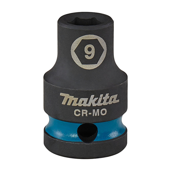 Đầu tuýp cốt 1/2 inch thân ngắn Makita thép Cr-Mo kích thước từ 8mm-32mm, chiều dài 38mm ( Cấp 3 sao )