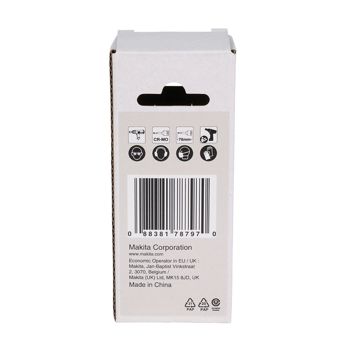 Mũi lục giác sao dùng cho máy siết bu lông cốt 1/2 inch Makita kích thước từ T30-T60, chiều dài 78mm thép Cr-Mo ( Cấp 3 sao )