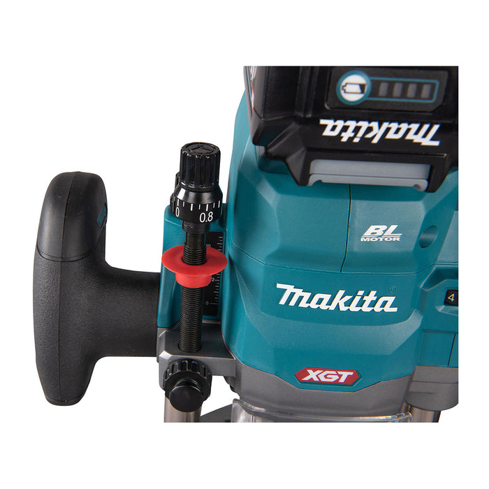 Máy phay dùng Makita RP001G Pin 40Vmax XGT chấu bóp 12.7mm (1/2 inch), công nghệ AWS