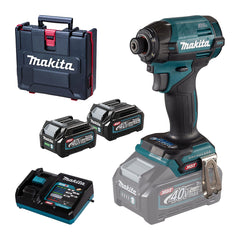 TD002GD202: Thân máy, 2 pin 2.5Ah (BL4025), sạc nhanh (DC40RA) + Vali