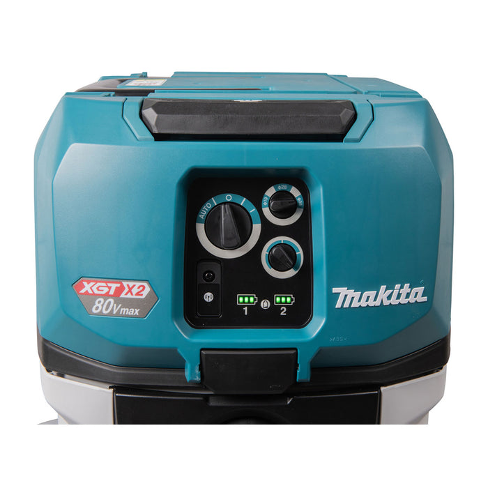 Máy hút bụi Makita VC006GM dùng Pin 40Vmax x2 XGT, dung tích 40L lực hút 18 kPa, bộ lọc GYUPPA công nghệ AWS ( hút khô và ướt )