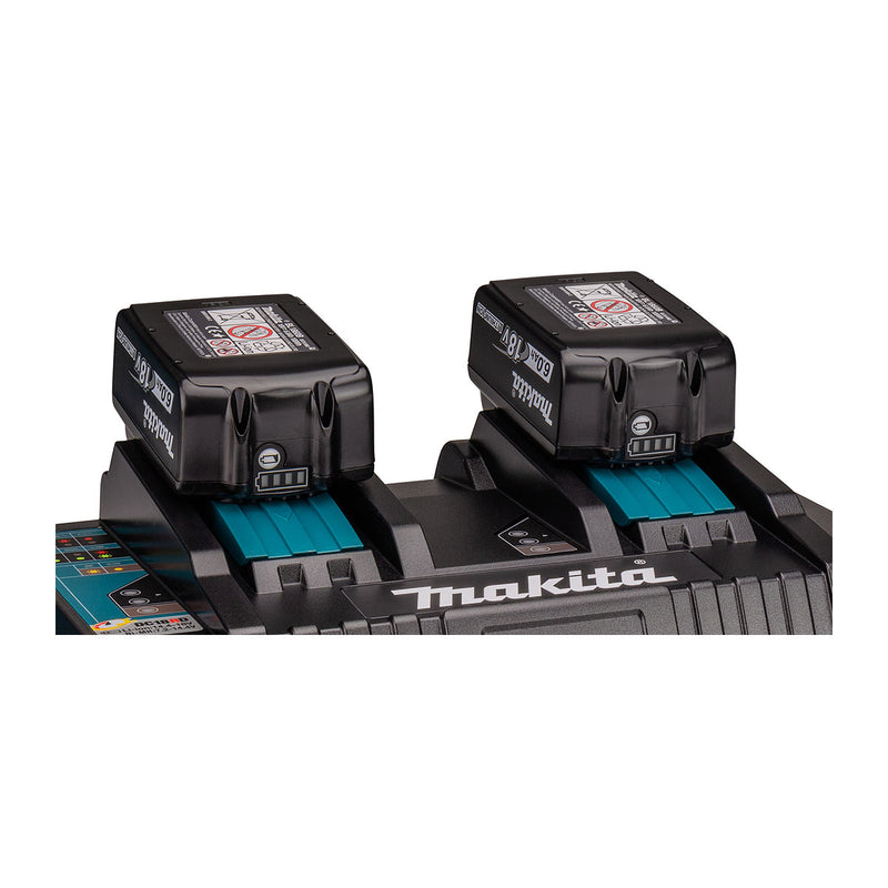 Bộ 4 Pin 18V LXT 6.0Ah kèm sạc nhanh 2 cổng DC18RD và thùng Makpac số 3 Makita MKP3PG184 (mã số 198091-4)