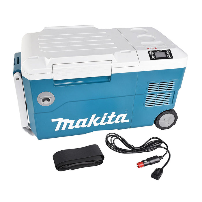 Thùng làm lạnh và giử ấm Makita CW001G dùng được với pin 40Vmax XGT, 18V LXT hoặc dùng điện 220V/AC dung tích 20 Lít