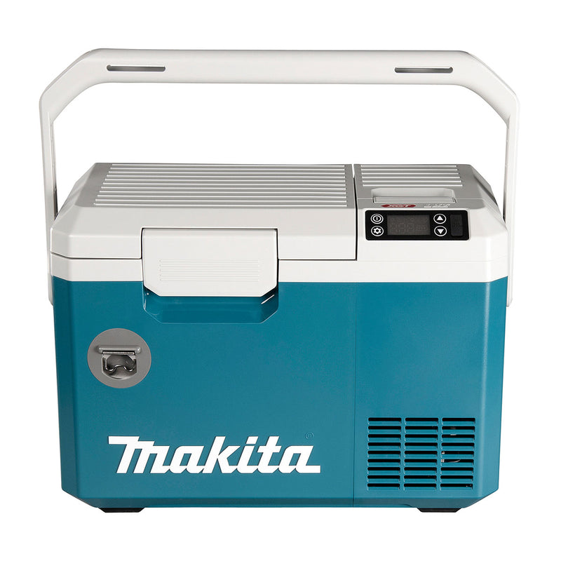 Thùng làm lạnh và giử ấm Makita CW003G dùng được với Pin 40Vmax XGT, 18V LXT hoặc dùng điện 220V/AC dung tích 7 Lít