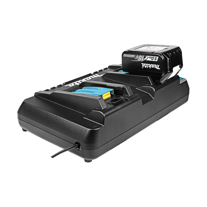 Đế sạc nhanh 2 cổng Makita DC18RD dùng cho Pin 18V LXT và Pin 14.4V mã số 630D94-1 ( Đế sạc nhập theo combo )