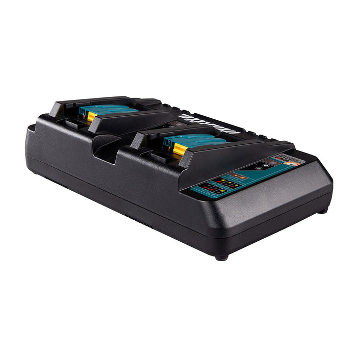 Đế sạc nhanh 2 cổng Makita DC18RD dùng cho Pin 18V LXT và Pin 14.4V mã số 630D94-1 ( Đế sạc nhập theo combo )