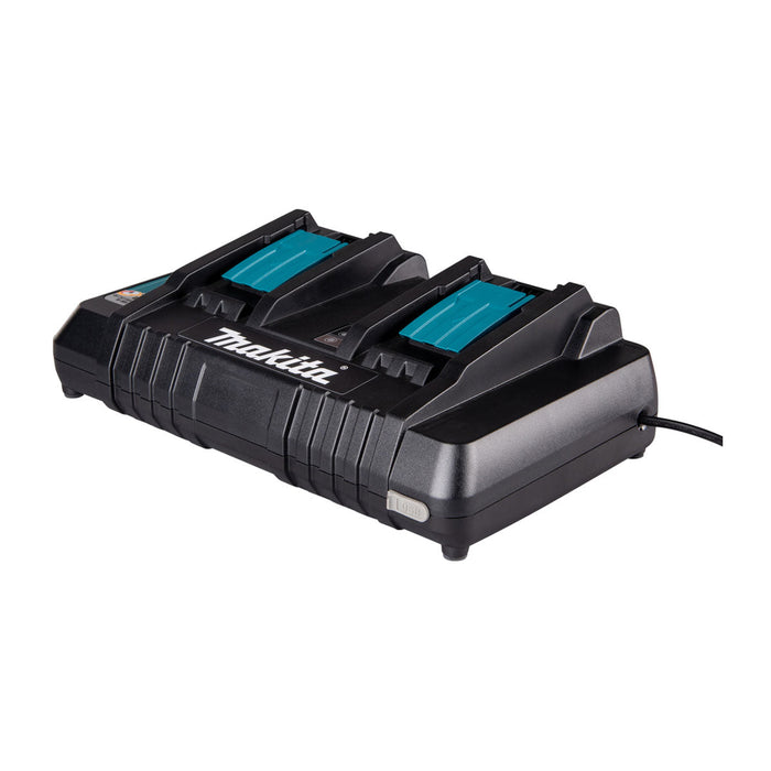 Đế sạc nhanh 2 cổng Makita DC18RD dùng cho Pin 18V LXT và Pin 14.4V mã số 630D94-1 ( Đế sạc nhập theo combo )
