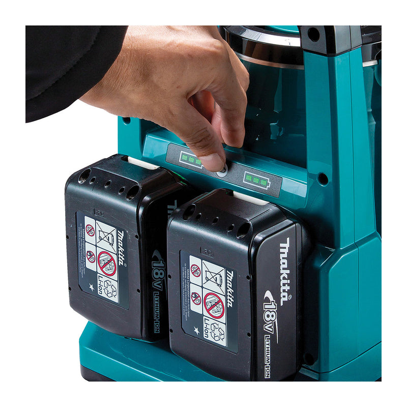 Ấm đun nước Makita DKT360 dùng pin 18V x2 LXT, dung tích 800mL