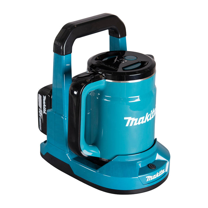 Ấm đun nước Makita DKT360 dùng pin 18V x2 LXT, dung tích 800mL