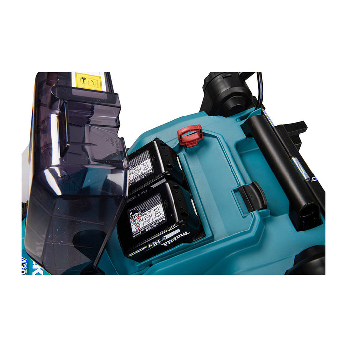 Máy cắt cỏ đầy Makita DLM432 dùng Pin 18V x2 LXT, đường kính lưỡi cắt 430mm