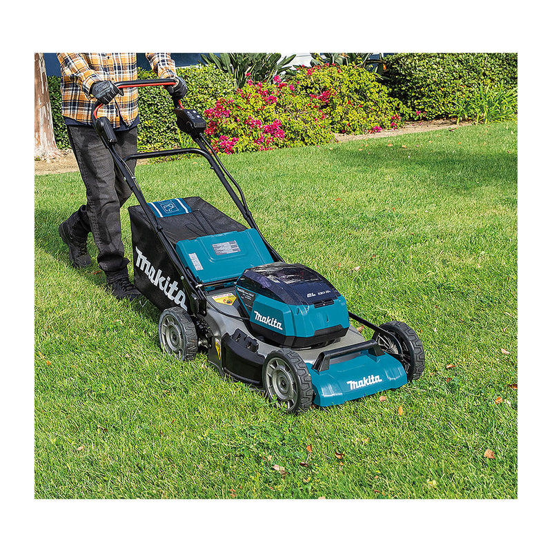 Máy cắt cỏ đẩy Makita DLM530 dùng Pin 18V x2 LXT, đường kính lưỡi cắt 534mm