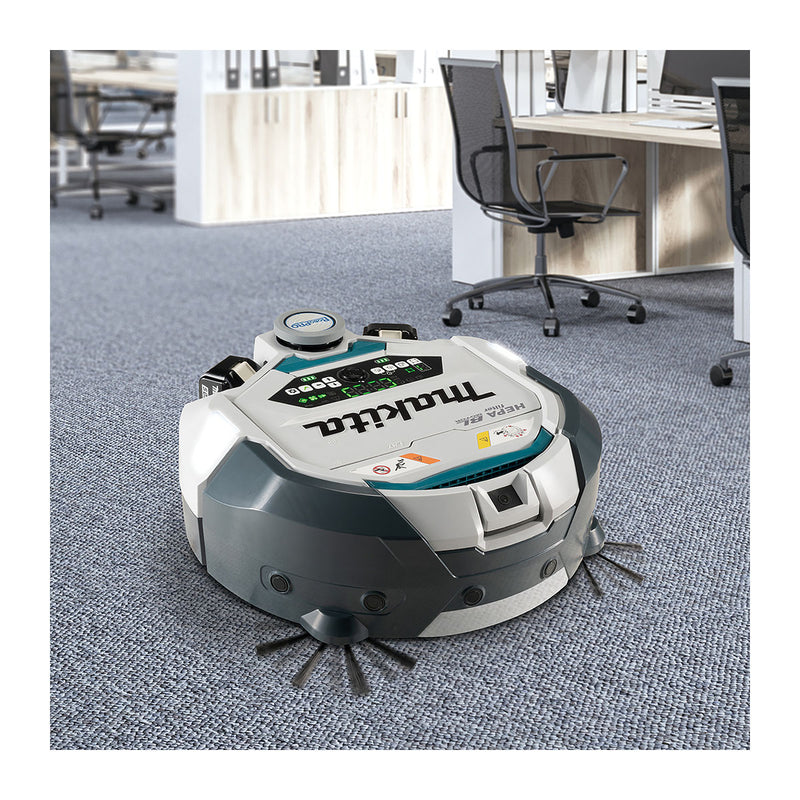 Robot hút bụi Makita DRC300 dùng 2 Pin 18V LXT, diện tích sử dụng tối đa 600m2
