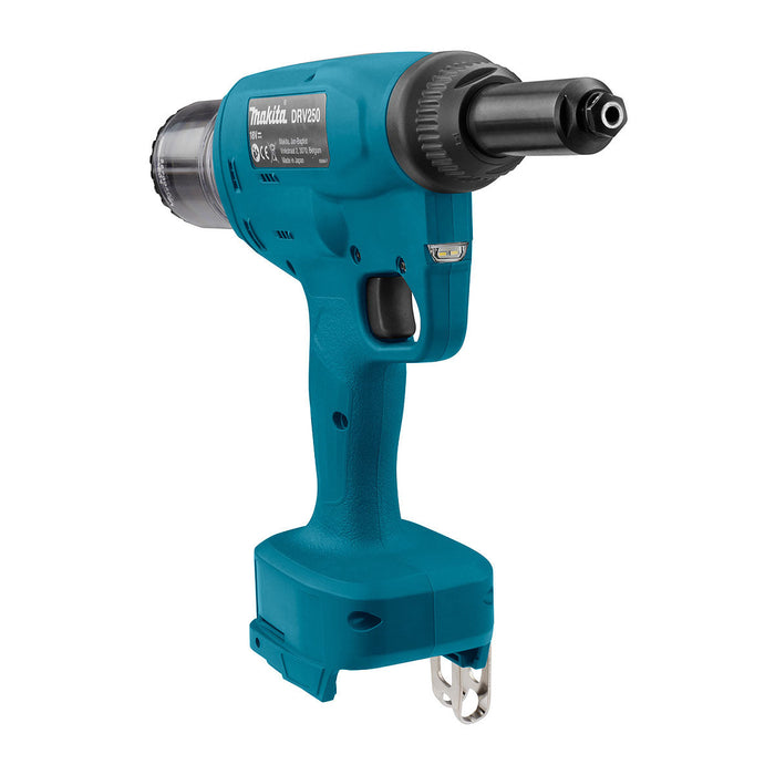 Máy tán đinh ri vê Makita DRV250 dùng Pin 18V LXT, lực kéo 20kN