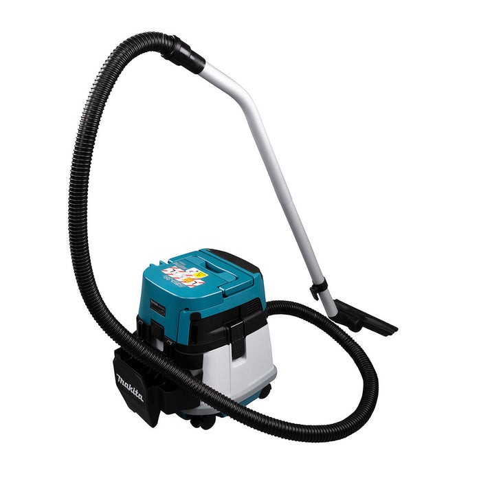 Máy hút bụi Makita DVC157L dùng Pin 18V x2 LXT, dung tích 15L, lực hút 11kPa, bộ lọc HEPA, công nghệ AWS (hút khô)