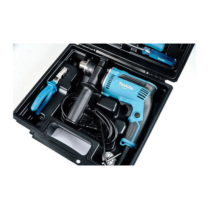 Bộ dụng cụ máy khoan búa M8100B công suất 710W và 26 phụ kiện Makita M8100KX2B (MT814KSP)