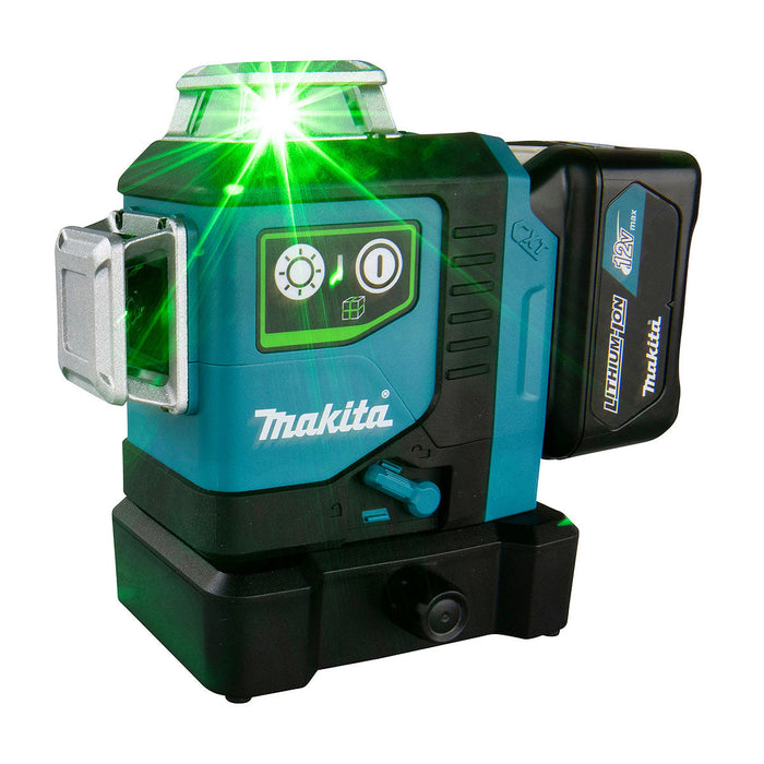 Máy cân mực Laser 4 tia xanh dùng Pin 12Vmax Makita SK700GD