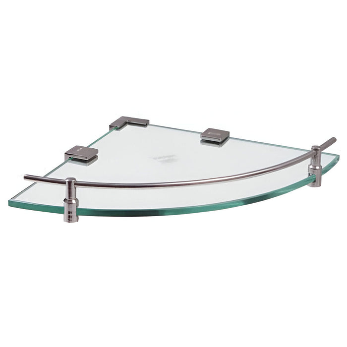 Kệ góc, mặt đế bằng kính cường lực Naphaco NC9201 chất liệu Inox 304 cao cấp
