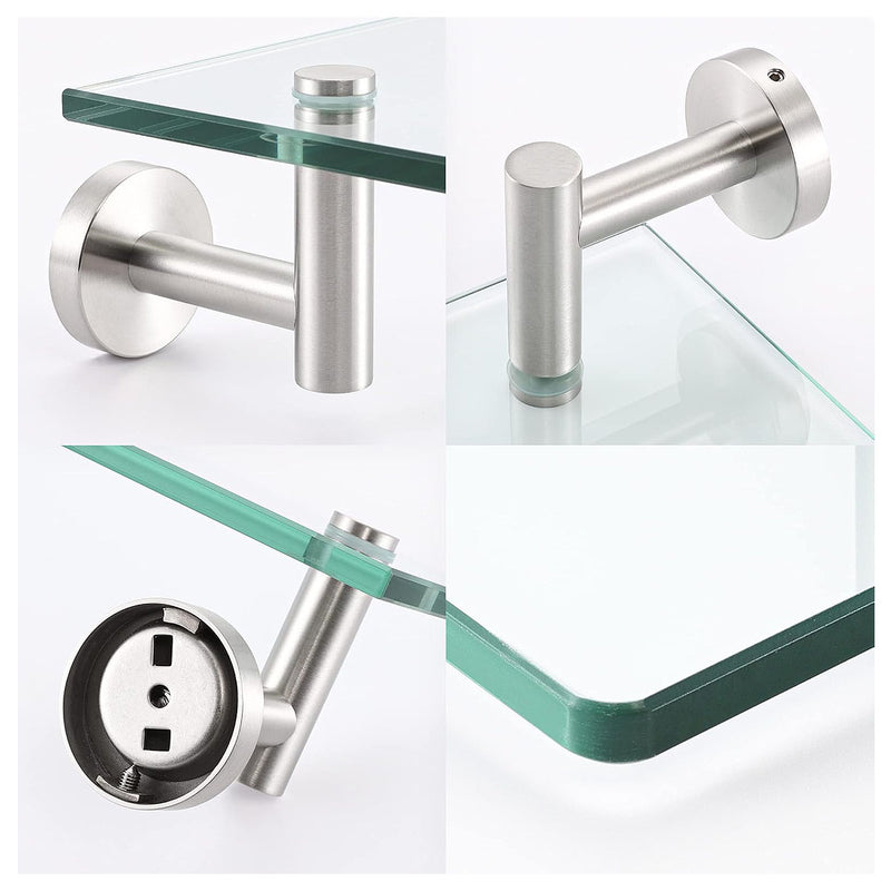 Kệ kính cường lực Naphaco NSC001 khung Inox 304 cao cấp