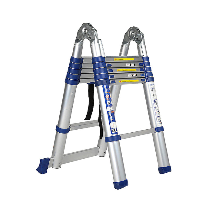 Thang nhôm rút đôi chữ A Nikawa NK AI, chiều cao tối đa chữ A từ 1.85m ~ 2.76m