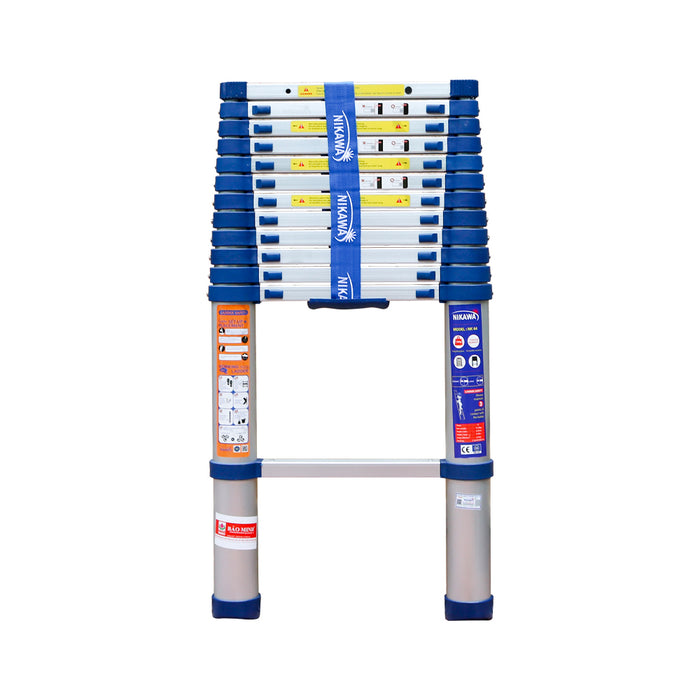 Thang nhôm rút đơn Nikawa NK, chiều cao tối đa từ 3.2m ~ 5.8m, số bậc thang từ 11 bậc ~ 15 bậc