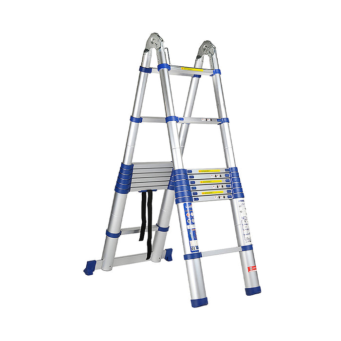 Thang nhôm rút đôi chữ A Nikawa NK AI, chiều cao tối đa chữ A từ 1.85m ~ 2.76m