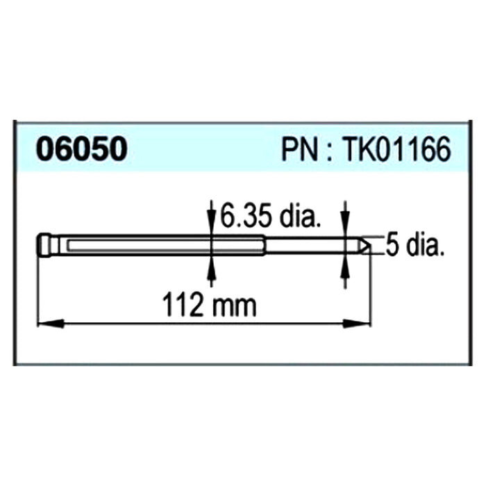 Mũi định tâm Nitto Kohki 06050 dùng cho các mũi khoan từ HI-BROACH One-Touch, JETBROACH One-Touch sâu 50mm, mã số TK01166
