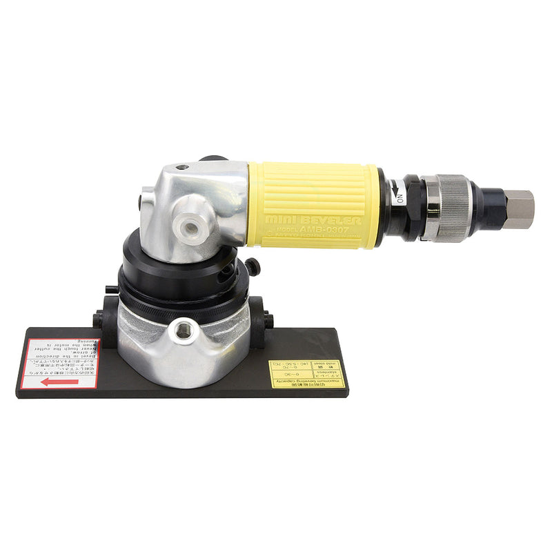 Máy vát mép kim loại và Inox dùng khí nén Nitto Kohki AMB-0307 công tắc vòng, vát mép tối đa 7mm, góc vát từ 15° - 45°