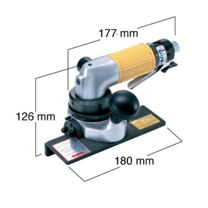 Máy vát mép kim loại và Inox dùng khí nén Nitto Kohki AMBL-0307 công tắc bóp, vát mép tối đa 7mm, góc vát từ 15° - 45°