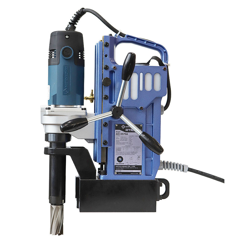 Máy khkoan từ Nitto Kohki ATRA ACE AO-5575A công suất 950W, đường kính lỗ khoan tối đa 55mm, thép tấm dày 75mm