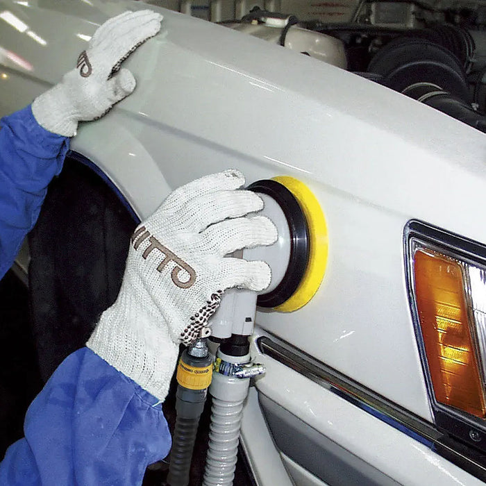 Máy chà nhám quỹ đạo tròn, dùng khí nén Nitto Kohki APS-125 đường kính đế nhám 125mm ( 5 inch )