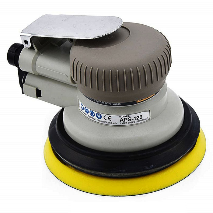 Máy chà nhám quỹ đạo tròn, dùng khí nén Nitto Kohki APS-125 đường kính đế nhám 125mm ( 5 inch )