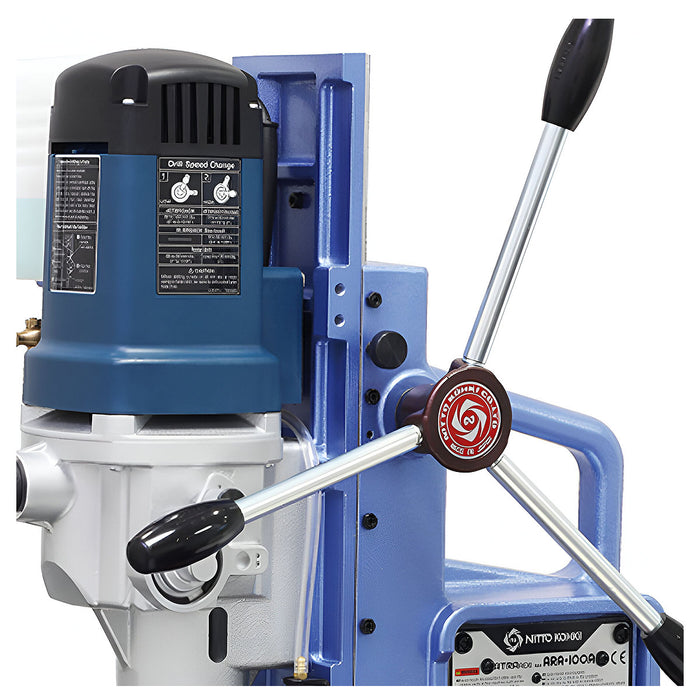 Máy khoan từ Nitto Kohki ATRA ACE ARA-100A công suất 1800W, đường kính lỗ khoan tối đa 100mm, thép tấm dày 75mm