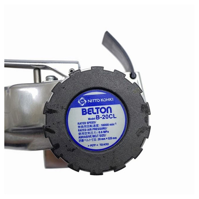 Máy chà nhám băng dùng khí nén Nitto Kohki B-20CL chiều dài dây băng 520mm x 20mm