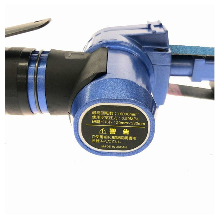 Máy chà nhám băng mini dùng khí nén Nitto Kohki BB-20 chiều dài dây băng 330mm x 20mm