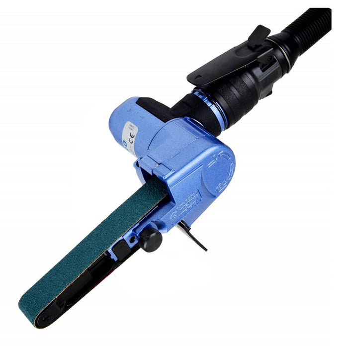 Máy chà nhám băng mini dùng khí nén Nitto Kohki BB-20 chiều dài dây băng 330mm x 20mm