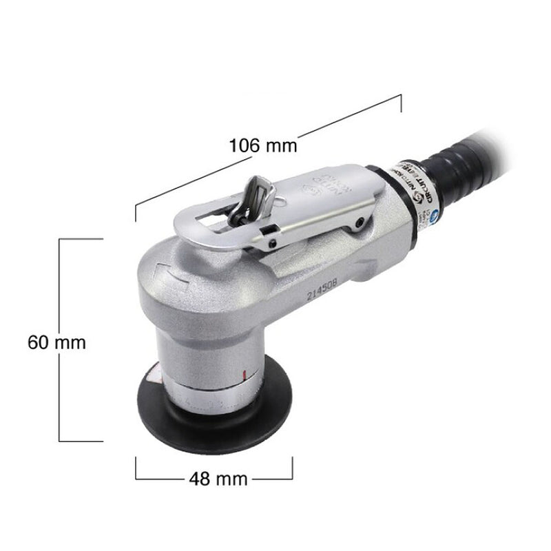 Máy vát mép kim loại và Inox mini, dùng khí nén Nitto Kohki CB-01 vát mép tối đa 1mm, góc vát 45°