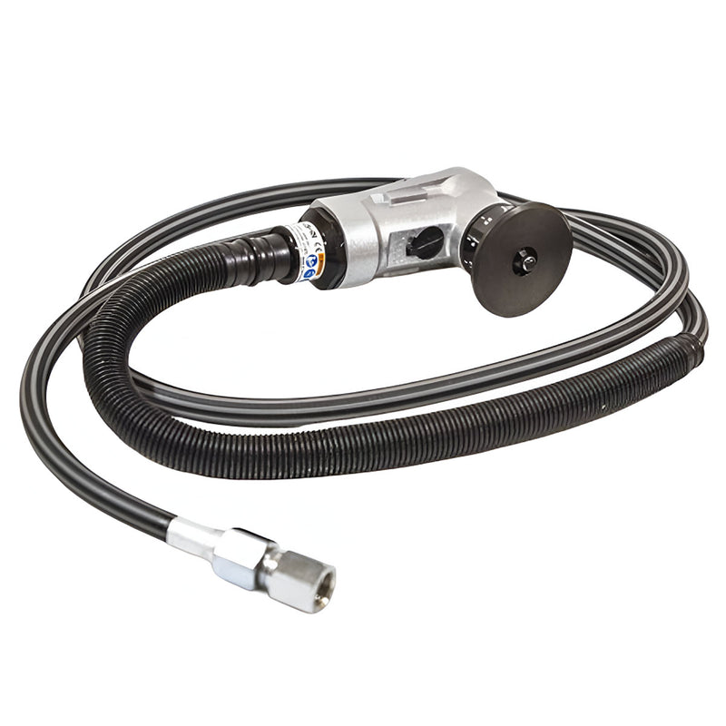 Máy vát mép kim loại và Inox mini, dùng khí nén Nitto Kohki CB-01 vát mép tối đa 1mm, góc vát 45°