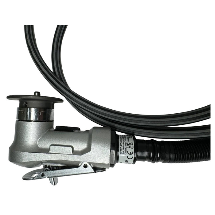 Máy vát mép kim loại và Inox mini, dùng khí nén Nitto Kohki CB-01 vát mép tối đa 1mm, góc vát 45°