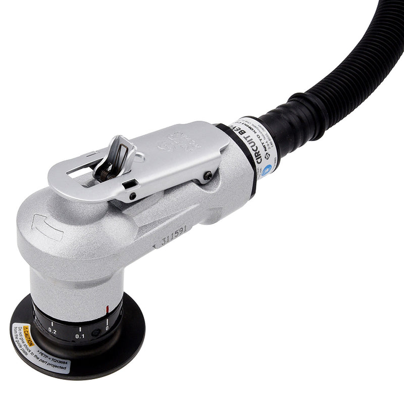 Máy vát mép kim loại và Inox mini, dùng khí nén Nitto Kohki CB-01 vát mép tối đa 1mm, góc vát 45°