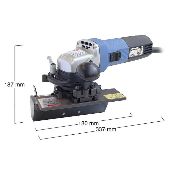 Máy vát mép kim loại và Inox Nitto Kohki EMB-0307C công suất 900W, vát mép tối đa 7mm, góc vát 15° - 45°