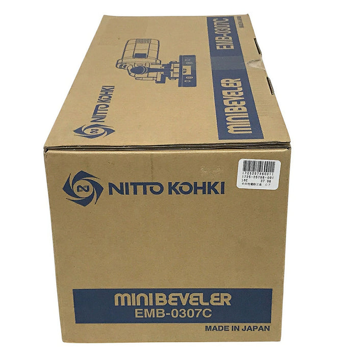 Máy vát mép kim loại và Inox Nitto Kohki EMB-0307C công suất 900W, vát mép tối đa 7mm, góc vát 15° - 45°